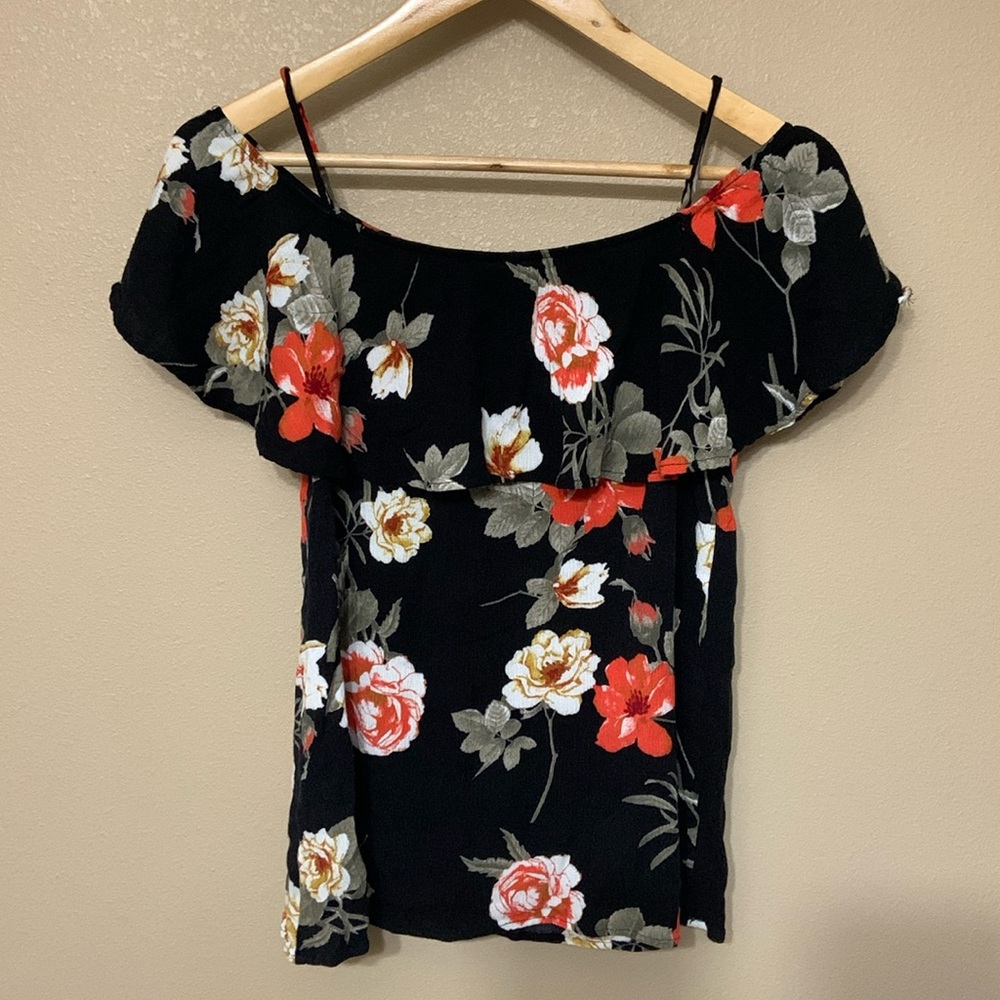 White Birch Floral Top